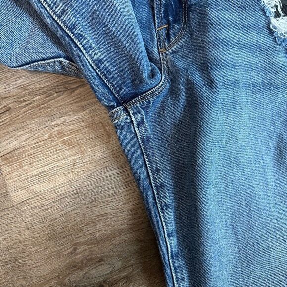 Good American Distressed Boyfriend Jeans Size 6/28 High Rise Waist - Picture 5 of 6